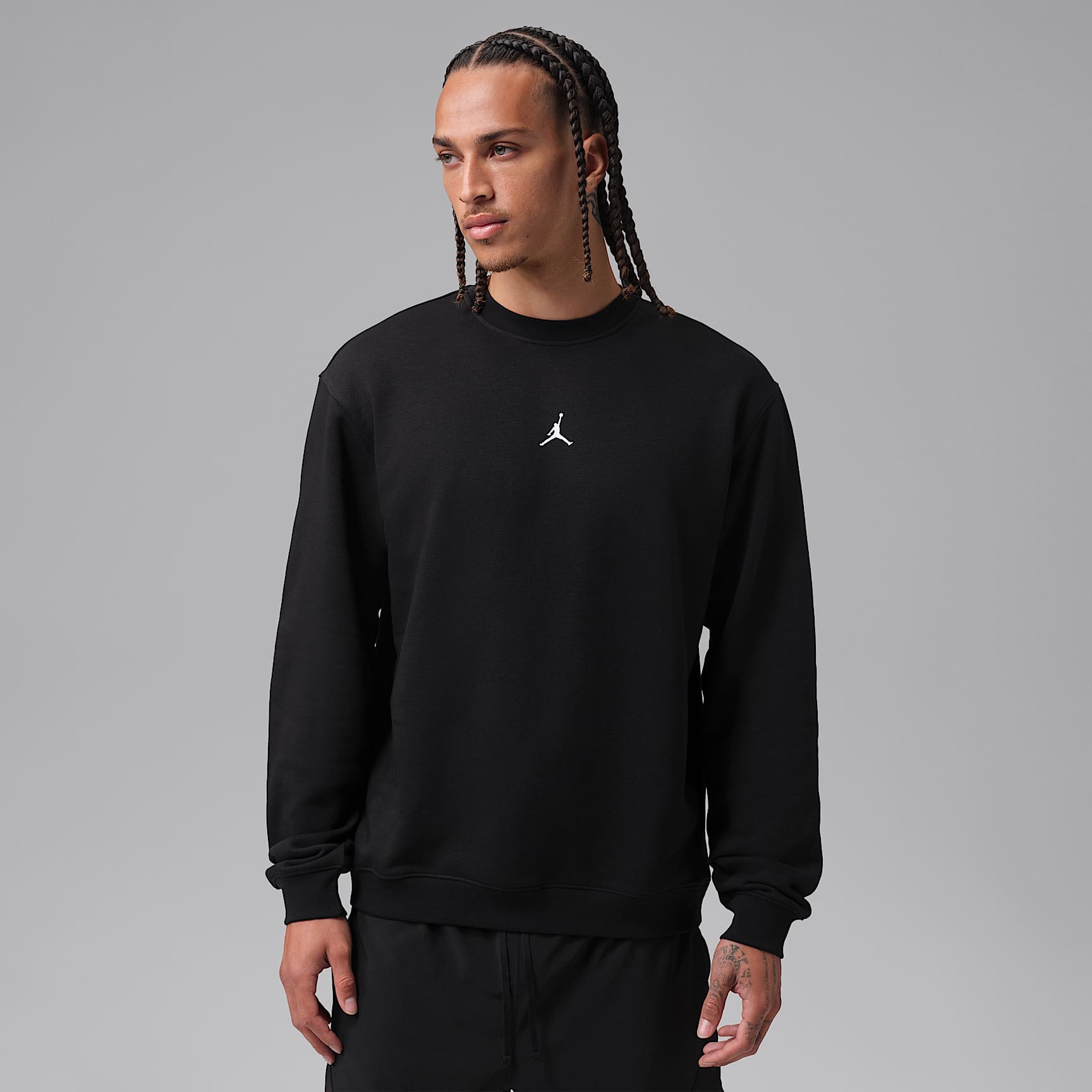 Jordan Sport Crossover Men's Dri-FIT Crew-Neck Sweatshirt. Nike LU